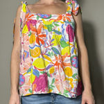 Oddi Super Cute Multicolor Floral Top Size Medium NWT Photo 0