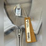 SKIMS  Cotton Fleece zip up shirt jacket size Small NWT color Periwinkle Photo 12