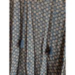 Faded Glory  Dress Women's Paisley 3/4 Sleeve Boho Hippie Summer Size 4-6 S Photo 2