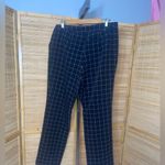 Jones New York  black white plaid checked classic trousers pants slacks womans 14 Photo 1