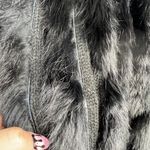 Vocal USA Size S / M Knit Sweater Vest Angora Rabbit Black Open Front Women’s Photo 4