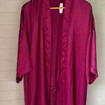 Victoria's Secret Victoria’s Secret Angels robe one size new Burgundy pink Kimono Photo 0