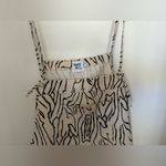 Princess Polly Utopia beige and black romper with pockets size 6 Photo 6