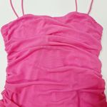 superdown Emmie Mesh Mini Dress in Hot Pink Small Photo 5