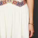 Free People  Embroidered Waist Mini Dress size M Ivory Crochet Lace Photo 1