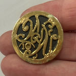 Vintage Weight Watchers pin gold tone with black enamel 1" diameter Photo 0
