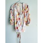 Tallulah & Hope Gloria's Women's V Neck Blouse Bird‎ Print Tie Boho One Size Size undefined Photo 5