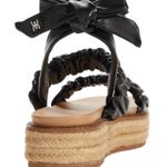 Sam Edelman Black leather lace-up ties Sandals Photo 0