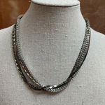 NWOT Layered Choker Style Two Tone‎ Necklace 4 Various Chains, 2 Gold, 2, Silver Photo 0