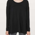 Lululemon Hit Unwind Long Sleeve Black Long Sleeve Size 8 Photo 0
