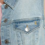 Juicy Couture  Stone Light Wash Denim Vest Sz S NWT Photo 3