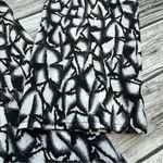 Lily White  Women's Lightweight Open Cardigan Abstract White Black XL Extra Large Photo 5