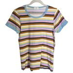 Anthropologie t.la  Womens Sz XS Charmer Ringer Tee Striped T Shirt Casual Colors Photo 0