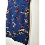 J.Crew  Floral Blue Short Sleeve A-Line Shift Dress Quiet Luxury Preppy Size 8 Photo 2