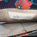 Sakroots Wallet Zip Around Artist Circle Peace Bird Floral Embroidered Black Photo 7