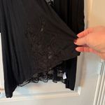 Studio Y  Black Lace Cardigan Jacket 3/4 Sleeve Small S Photo 2