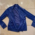 Tek Gear Like New Blue/Purple Velour Zip Up Sweater Sz XL Photo 0