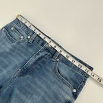 OAT NEW YORK Jeans Womens 2/26 Crop Raw Hem Denim Whisker Blue Stretch P0192 Photo 5