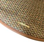 Simply Noelle  Woven Rattan Straw Vegan Leather Bag Tote Purse Photo 1