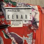 Kenar Vintage Ann Tjian  2 Red‎ Floral 3/4 Sleeve Dress  Size 6 Photo 6