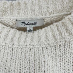 Madewell Montford Fringe Pullover Sweater, Pearl Ivory, Size L, Women’s Cropped Photo 7