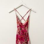 Sau Lee Freida Silk Dress Pink Floral Maxi Revolve Size US 4 Photo 5
