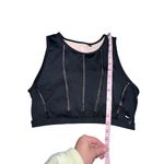 Good American Mixed Mesh Athletic Crop Top Black Size 3/Large Tank Sleeveless Photo 6