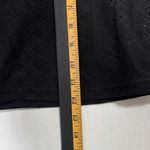 SheIn Crop Top Womens L Black Eyelet Bell Sleeves Y2K Whimsigoth Witchy Festival Photo 7