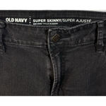 Old Navy  SUPER SKINNY MID RISE Sz 8 Black Jack Women’s Jeans Stretch PreOwned Photo 2