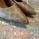 Coach Patterned and Studded Pumps Photo 3