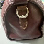 Frye  Oxblood Leather Satchel Barrel Bag Vintage Photo 2