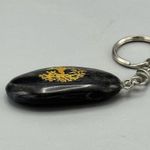 Source Unknown Vtg Tree of Life Etched on Polished Stone 2" Rock Key Chain Inspirational 4" L Photo 7