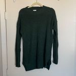 Nordstrom BP Green Lightweight Ribbed Tunic Sweater Oversized Photo 1