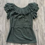 Revolve Sir The Label  Chessa Strapless Ruffle Mini Dress Green Size US 4 Photo 2