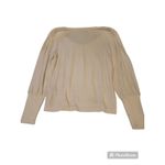 Madewell Puff Sleeve Top Long Sleeve Blouse Casual Cream Size M Photo 1