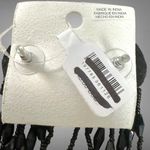 Free People  Stella Dangle Earrings in Black NWT Rose Rosette Beads Western Boho Photo 9