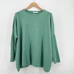 MASAI Women's Jadeite Fanacy Jumper Green Long Sleeve Relaxed Sweater Large Photo 1