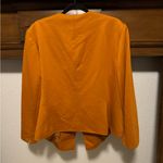 Kasper Orange Blazer Contemporary Collarless Design Size 18W Photo 1