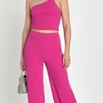Lulus Magenta One-Shoulder Jumpsuit. Photo 0