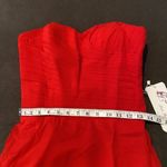 Women’s Full Length Red Chiffon Prom Party Dress Sweetheart Neckline Size 6 NWT Photo 6