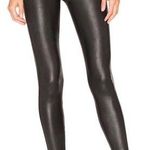 Spanx black faux vegan leather high waisted leggings Photo 0