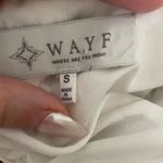 WAYF  Plaza Ditsy Floral Tiered Cotton Cut-Out Maxi‎ Dress Sz Small Puff Sleeve Photo 4