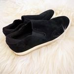 Saks 5th Avenue Black Suede Slip‎ On Sneakers Sz 6.5 Photo 2
