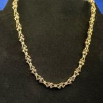 Nina Ricci gold and crystal bow chain necklace Photo 2