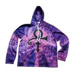 Zootop Bear Purple Tie Dye Prince Hoodie Size L Photo 0