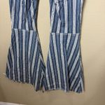 Free People Flare Striped Denim Jeans Pants Size 26 Stretch Photo 5