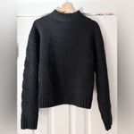Treasure & Bond  Black Cable Knit Sweater Size‎ Small Cotton Blend NWT Photo 1