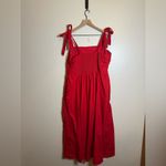 Abercrombie & Fitch  Emerson Tie-Strap Maxi Dress in red Photo 3