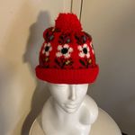 Handmade Vintage retro 80s colorful knit winter hat. Photo 0