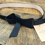 Pearl by Lela Rose Navy Leather Bow Belt Blue Photo 0